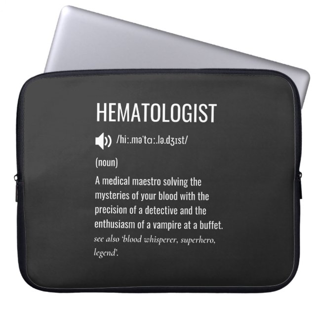 Capa Para Notebook Definição Hematologista (Frente)