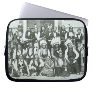 Capa Para Notebook Delegação indiana de líderes de Sioux em
