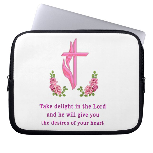 Capa Para Notebook deleitem-se no Senhor (Frente)