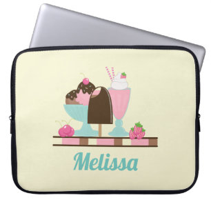 Capa Para Notebook Deleites do doce do sorvete