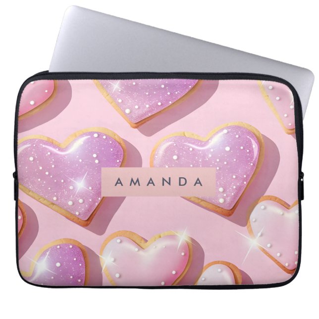 Capa Para Notebook Delícia de Biscoito Espumante Personalizado em For (Frente)