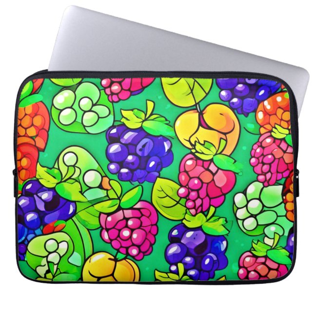 Capa Para Notebook Delícia de Frutas de Verão (Frente)