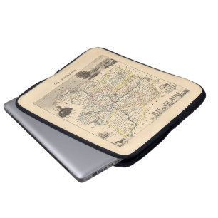 Capa Para Notebook Departamento de Ille et Vilain, Mapa de Alexandre