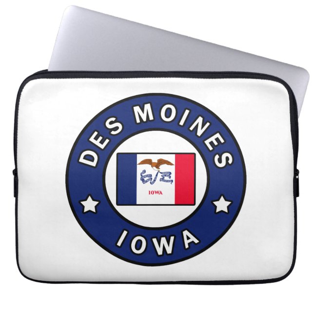 Capa Para Notebook Des Moines Iowa (Frente)