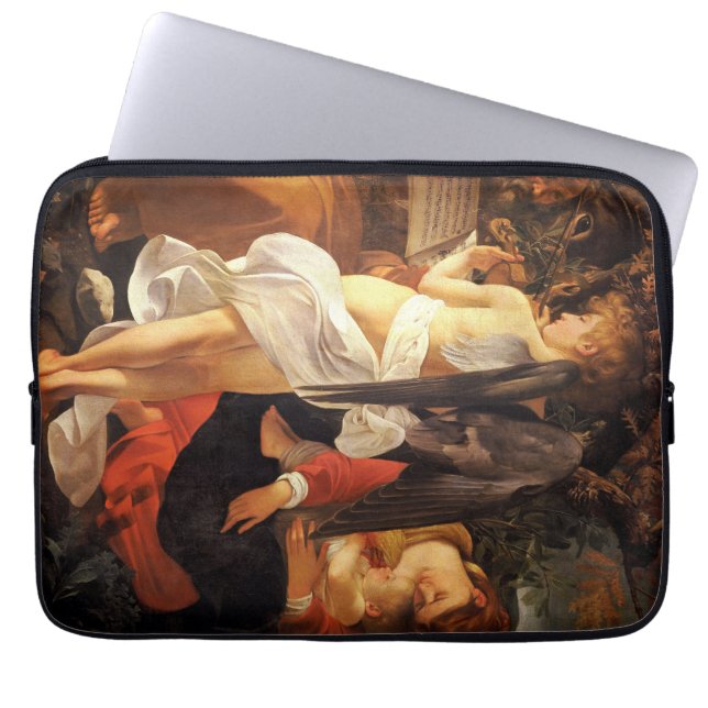 Capa Para Notebook Descanse no voo para o Egito (Caravaggio) (Frente)