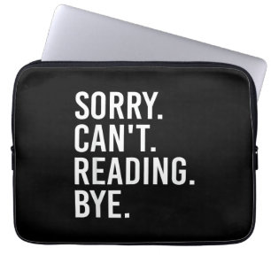 Capa Para Notebook Desculpe Não Posso Ler Tchau Amantes de Livros Div