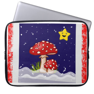 Capa Para Notebook Desejos de Natal, dias nevando