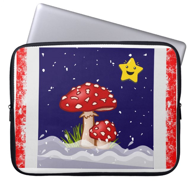 Capa Para Notebook Desejos de Natal, dias nevando (Frente)