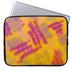 Capa Para Notebook Desenho abstrato criativo. Fundo de cor de outono