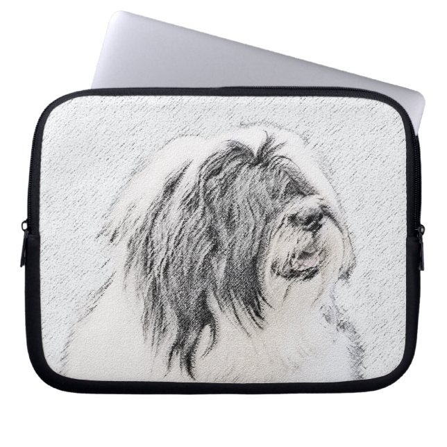 Capa Para Notebook Desenho Collie Com Carapaça - Arte Cachorra Origin (Frente)
