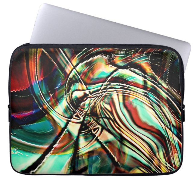 Capa Para Notebook Desenho com braçadeiras ásperas, tons de luminosid (Frente)