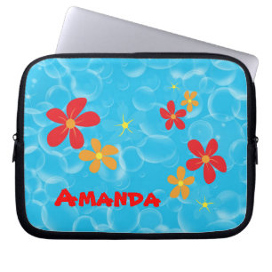 Capa Para Notebook Desenho de Bolha e Margarida