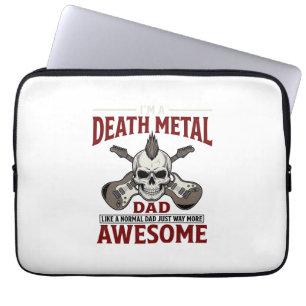 Capa Para Notebook Desenho de Camiseta Vintage de Guitarra de Caveira