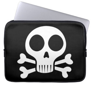 Capa Para Notebook Desenho de Caveira Pirata
