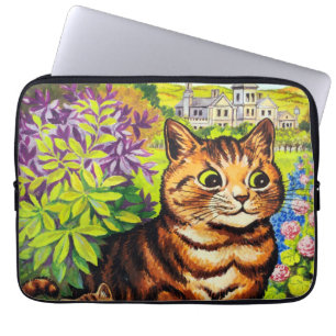 Capa Para Notebook Desenho de gato fofo e gatinhos por Louis Wain