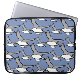 Capa Para Notebook Desenho de Pássaros Voadores Altos