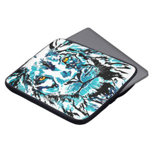 Capa Para Notebook Desenho do Leão Azul Caso de Laptop de leão