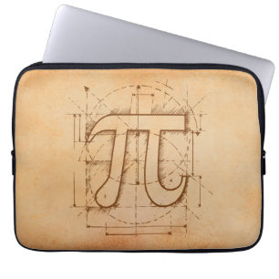 Capa Para Notebook Desenho do número do Pi