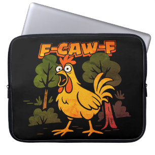 Capa Para Notebook Desenho Engraçado de Frango – Humor Animal de Dese