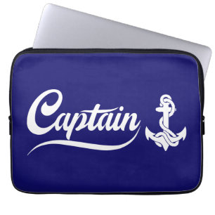 Capa Para Notebook Desenho Náutico Âncora Veloz Capitão