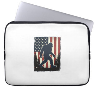 Capa Para Notebook Desenho Vetorial Floresta da Bandeira Americana Bi