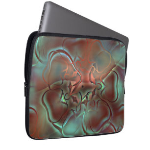 Capa Para Notebook Desenhos abstratos no estilo de vidro fosco sobre