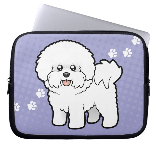 Capa Para Notebook Desenhos animados Bichon Frise (Frente)