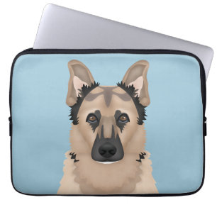 Capa Para Notebook desenhos animados do german shepherd