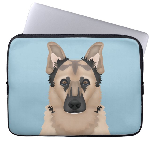 Capa Para Notebook desenhos animados do german shepherd (Frente)