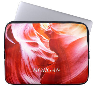 Capa Para Notebook Desert Slot Canyon ou a sua foto, White Name, Vs 2