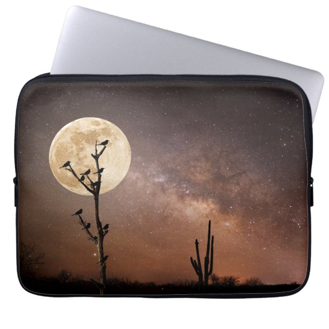 Capa Para Notebook Desertos | Saguaro Cactus Com Aves No Deserto (Frente)