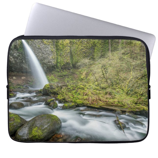 Capa Para Notebook Desfiladeiro do Rio Columbia, Ponytail Falls (Frente)
