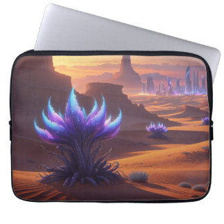 Capa Para Notebook Desierto místico con ciudad futurista