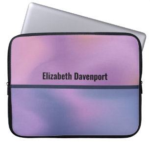 Capa Para Notebook Design abstrato roxo e rosado moderno