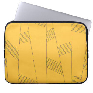 Capa Para Notebook Design abstrato simples, amarelo, moderno