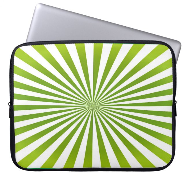 Capa Para Notebook Design branco verde (Frente)