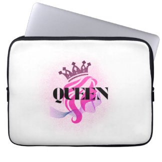 Capa Para Notebook Design da Coroa da Rainha Rosa – Poder Feminino Co