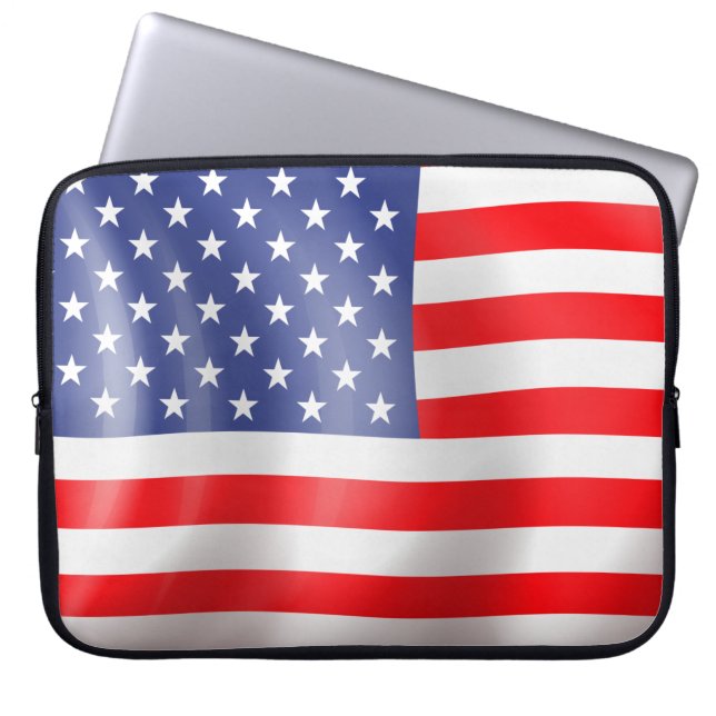 Capa Para Notebook Design de Bandeira Americana (Frente)