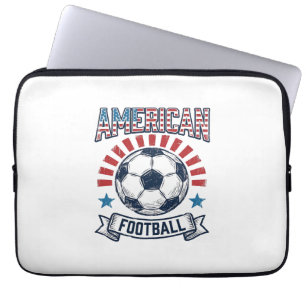 Capa Para Notebook Design de Camisa de Bola de Futebol Americano Vint