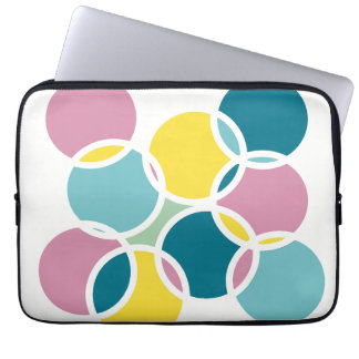 Capa Para Notebook Design de Círculo Colorido – Estampa Geométrica Di