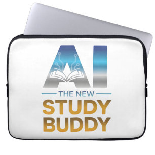 Capa Para Notebook Design de Companheiro de Estudo de Inteligência Ar