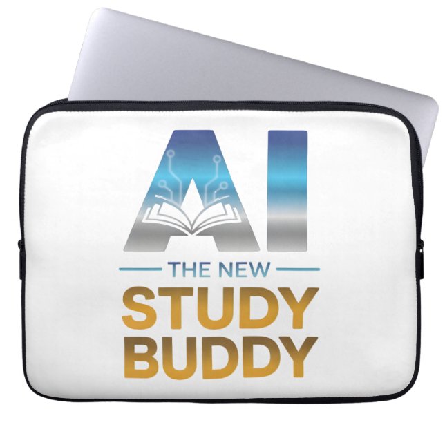 Capa Para Notebook Design de Companheiro de Estudo de Inteligência Ar (Frente)