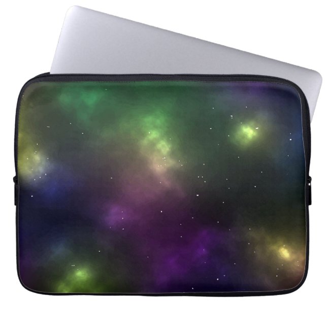 Capa Para Notebook Design de Constelações do Espaço Cósmico Abstrato (Frente)