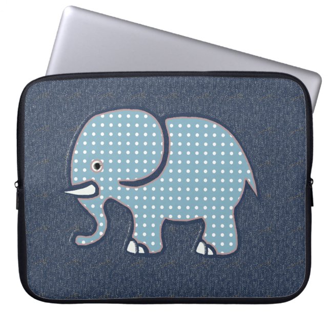 Capa Para Notebook design de elefante fofo (Frente)
