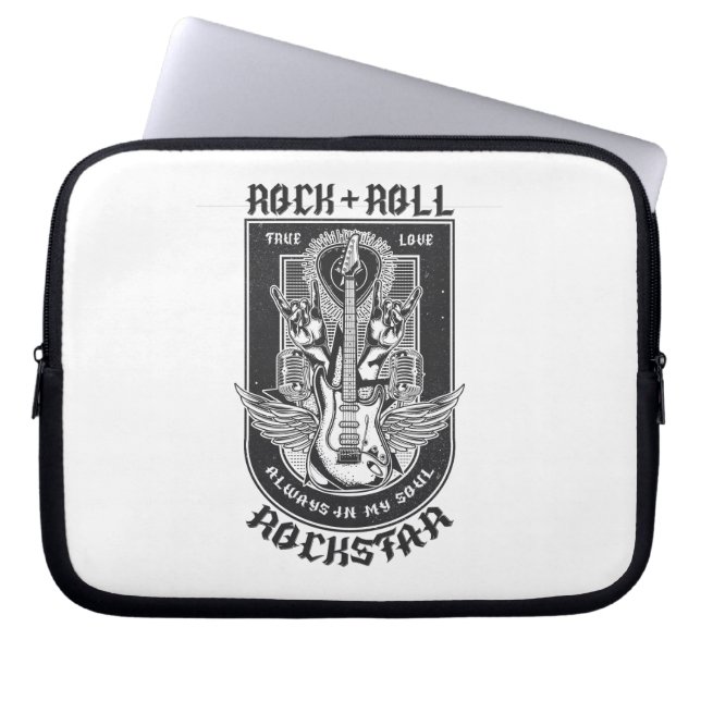 Capa Para Notebook Design de Guitar Rock (Frente)