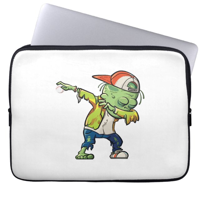 Capa Para Notebook Design de Halloween para Amantes de Beisebol (Frente)