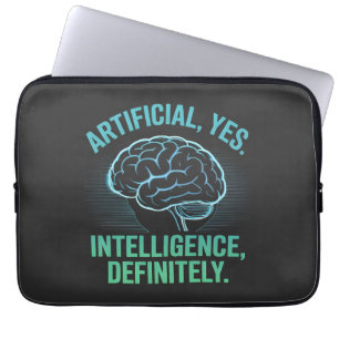 Capa Para Notebook Design de Humor Cerebral de Inteligência Artificia