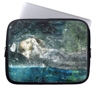 Capa Para Notebook Design de lontra-branca para amantes de animais