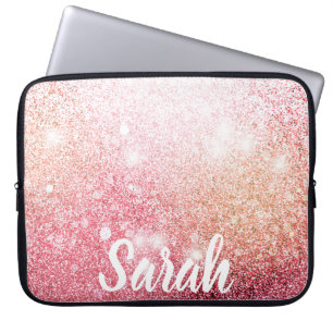 Capa Para Notebook design de luxo brilhante cor-de-rosa