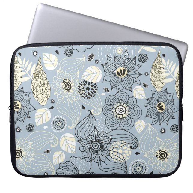 Capa Para Notebook Design de outono Floral (Frente)